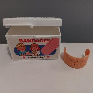 Vintage Fisher Price Bandage Box and Bandage